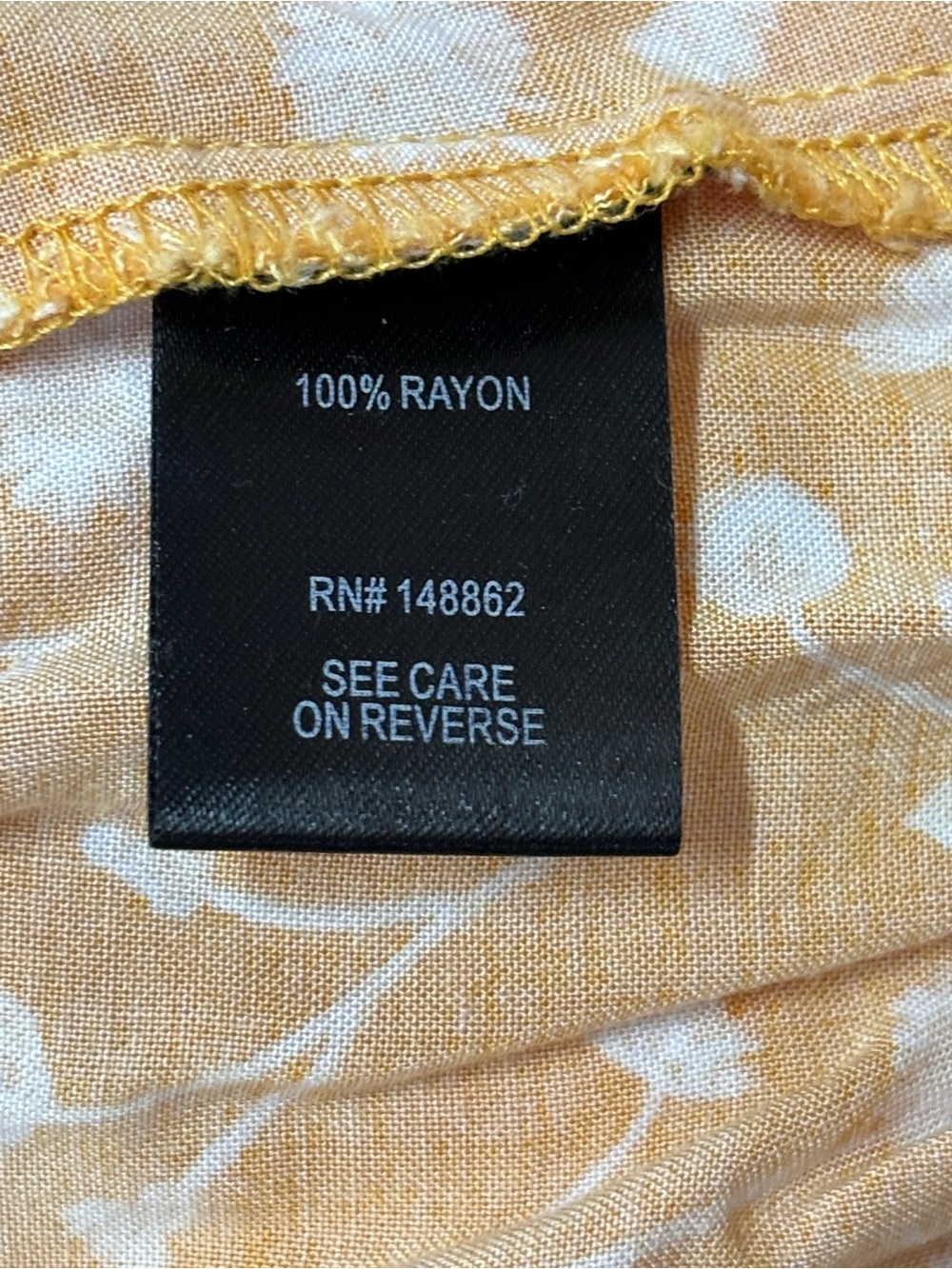 torrid Mustard Yellow Button-Front Floral A-Line Skirt - Picture 6 of 8